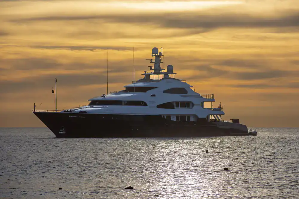 Side view of the premium charter vessel